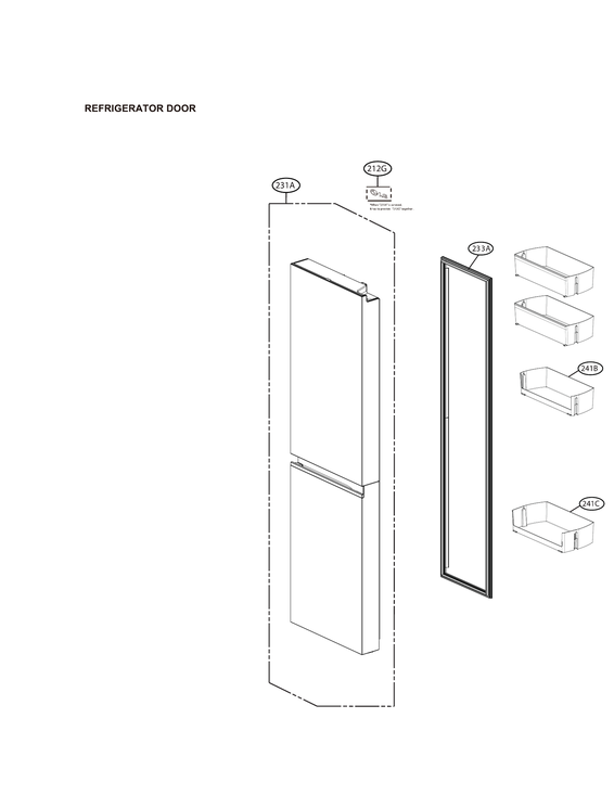 Refrigerator door