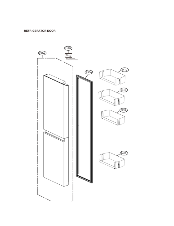 REFRIGERATOR DOOR PARTS