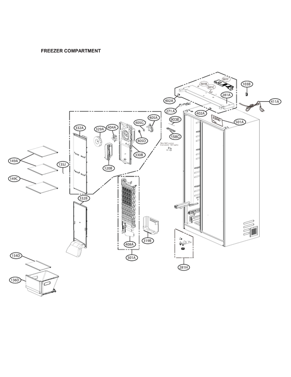 FREEZER COMPARTMENT PARTS