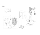 Samsung RF27T5501SR/AA-00 cabinet 2 parts diagram