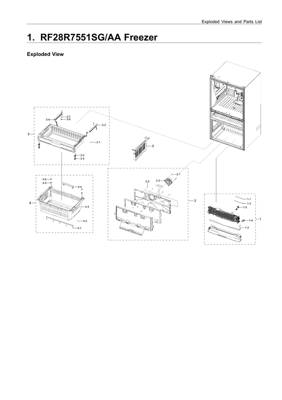 Main unit parts