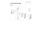 Samsung RF28R7551SG/AA-00 right refrigerator door parts diagram