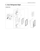 Right refrigerator door parts
