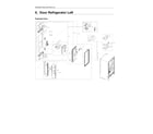 Samsung RF28R7551SG/AA-00 left refrigerator door parts diagram