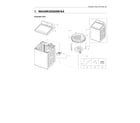 Samsung WA45N3050AW/A4-01 main unit parts diagram