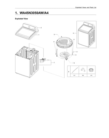 Main unit parts
