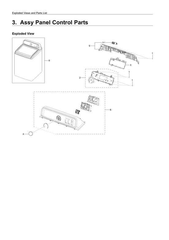 Control panel parts