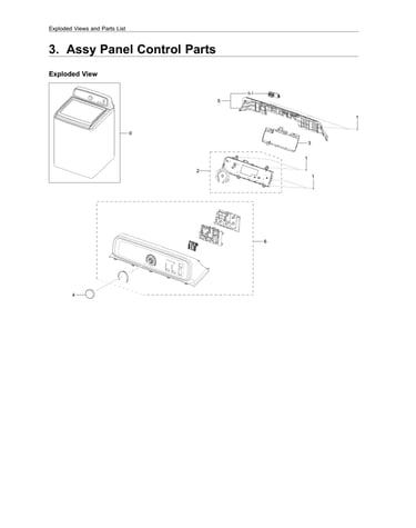 Control panel parts