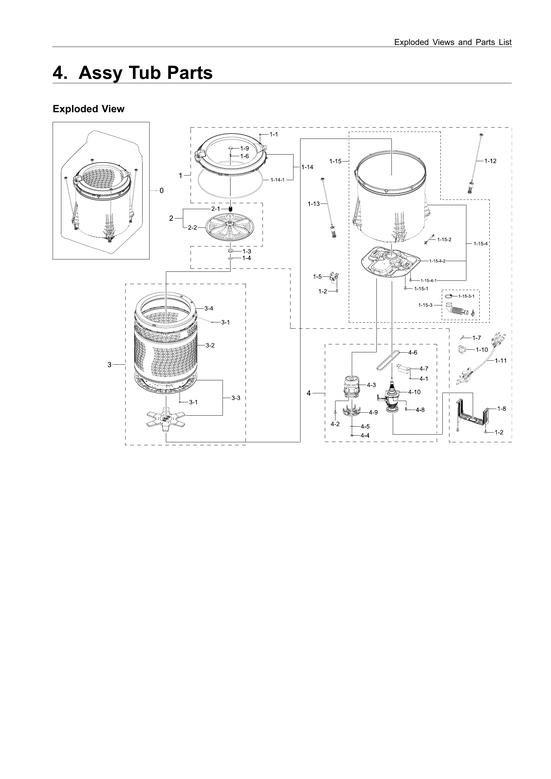 Tub parts