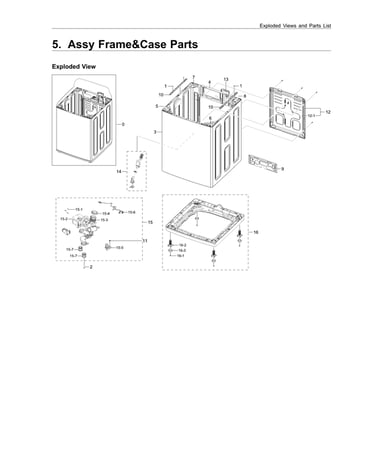 Frame & case parts