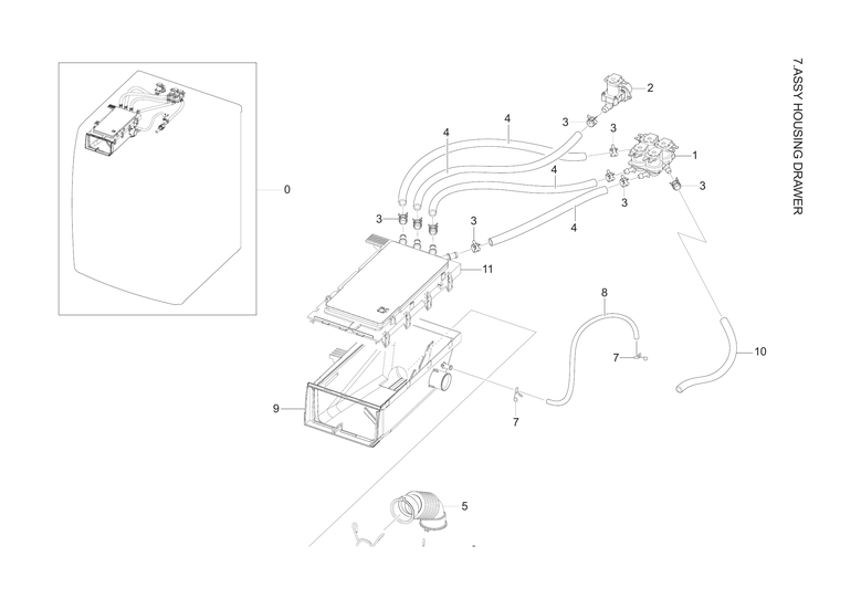 Drawer housing assy