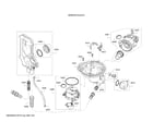Bosch SHE53TL2UC/01 water inlet system/heat pump/sump diagram