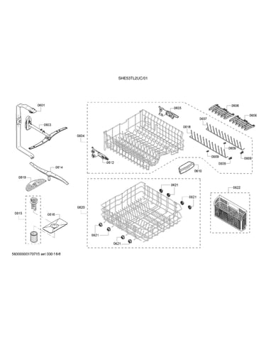 Spray arms/racks