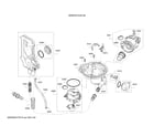 Bosch SHE53TL2UC/02 water inlet system/heat pump/sump diagram
