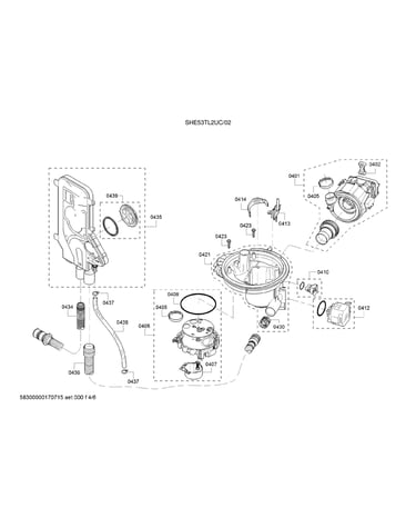 Water inlet system/heat pump/sump