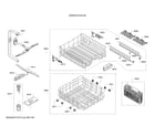 Bosch SHE53TL2UC/02 spray arms/racks diagram