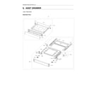 Samsung NE63A6111SB/AA-00 drawer assy diagram