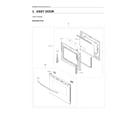 Samsung NE63A6111SS/AA-00 door assy diagram