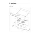 Samsung NE63A6311SG/AA-00 cooktop assy diagram