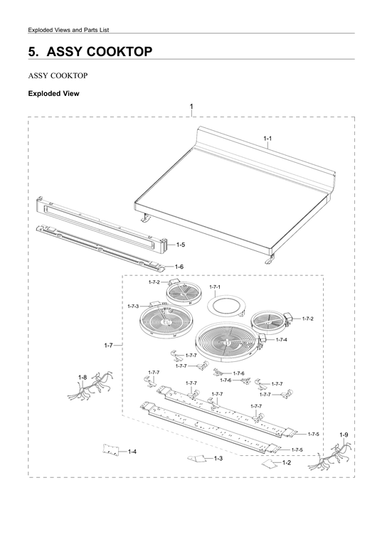 Cooktop assy