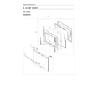 Samsung NE63A6511SW/AA-00 door assy diagram