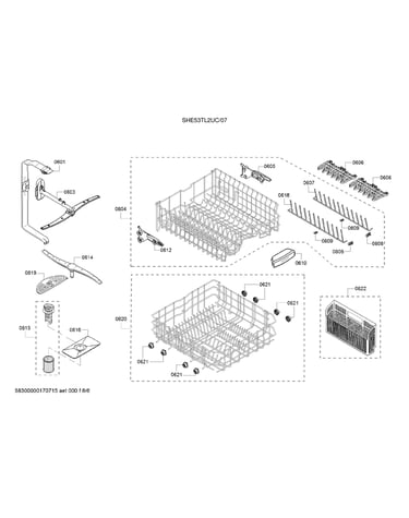 Spray arms/racks