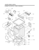 Cabinet & control panel assy