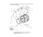 LG WM4000HWA/01 drum & tub assy diagram