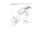 LG WM4000HWA/01 dispenser assy diagram