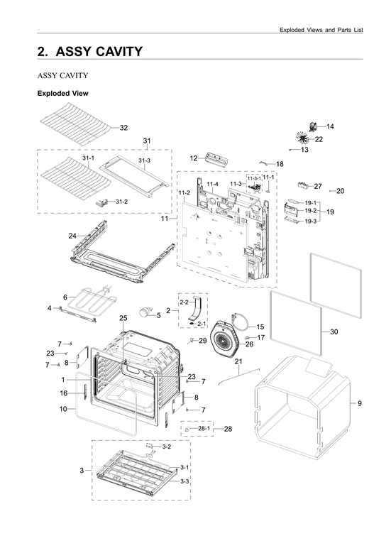 Cavity assy