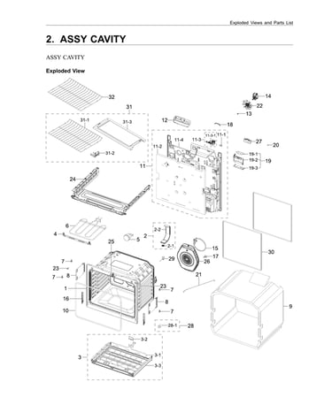 Cavity assy
