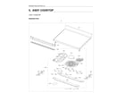 Samsung NE63A6711SG/AA-00 cooktop assy diagram