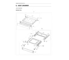 Samsung NX60A6111SB/AA-00 drawer assy diagram