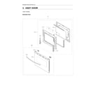 Samsung NX60A6111SW/AA-00 door assy diagram