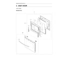 Samsung NX60A6311SG/AA-00 door assy diagram