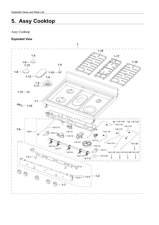 COOKTOP ASSY