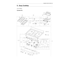 Samsung NX60A6711ST/AA-00 cooktop assy diagram