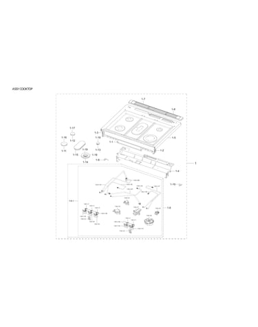 Cooktop assy