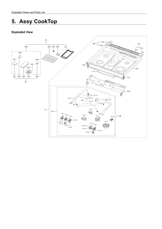 Cooktop assy