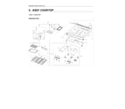 Samsung NX60T8511SS/AA-03 cooktop assy diagram