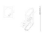 Samsung DVE45R6100V/A3-00 heater duct assy diagram