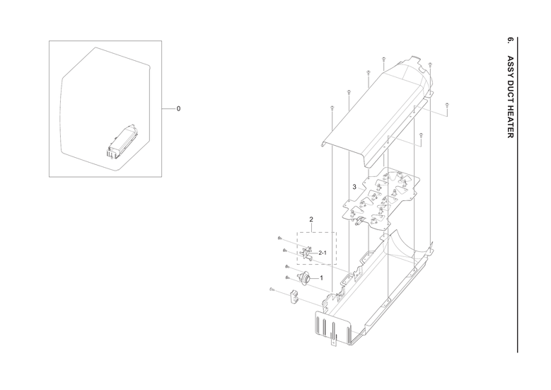 Heater duct assy