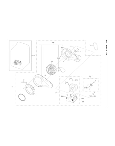 Motor duct assy