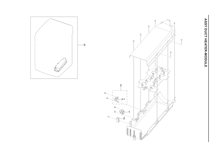 Heater-module duct assy