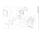 Samsung DVG52A5500V/A3-00 front assy diagram