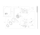 Samsung DVG52A5500V/A3-00 motor duct assy diagram