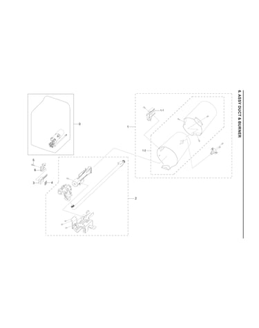 Duct & burner assy
