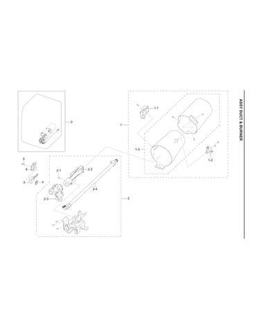 Duct & burner assy