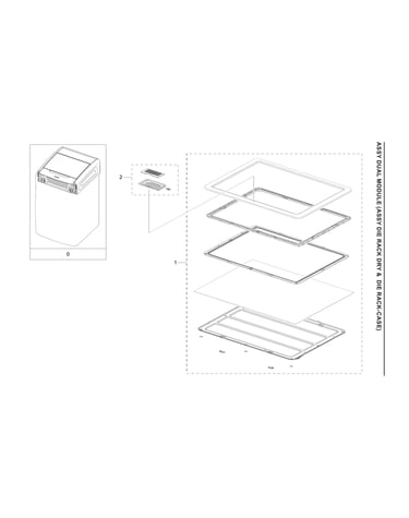 Die rack (dry & case) assy