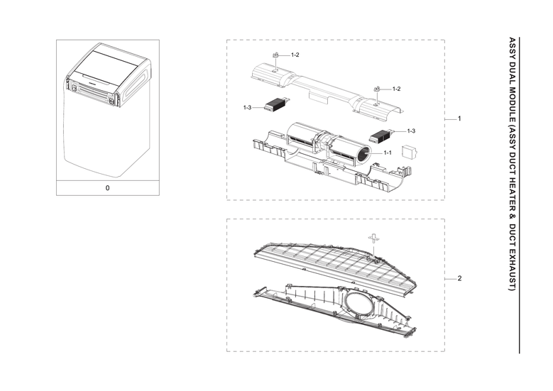 Heater & exhaust ducts assy